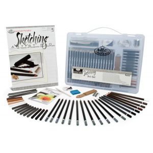 Zestaw szkicowy R&L Essentials Clearview Sketching Art Set, 43 elementy